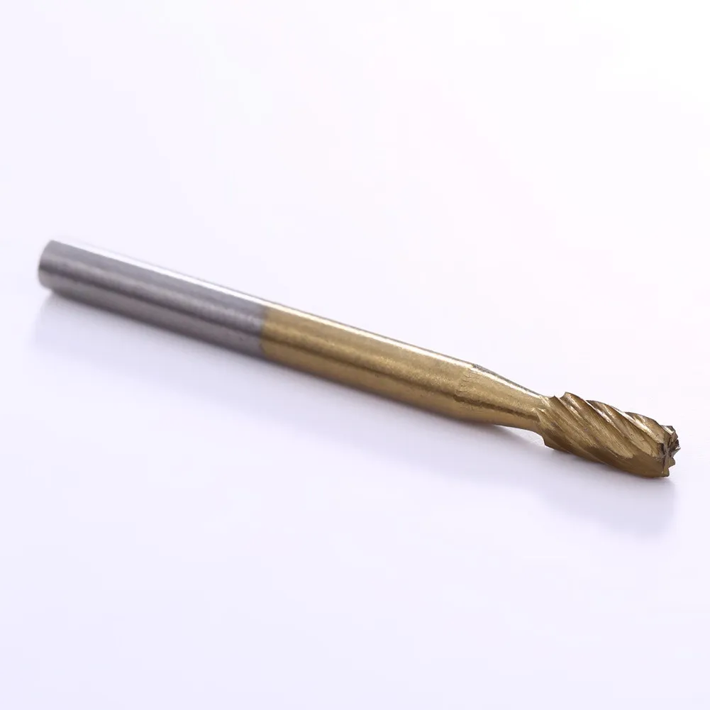 10 шт./компл. HSS Титан Dremel маршрутизации роторный инструмент фреза ротационный напильник резак деревообрабатывающий инструмент фреза Бит гравировочные биты инструмент