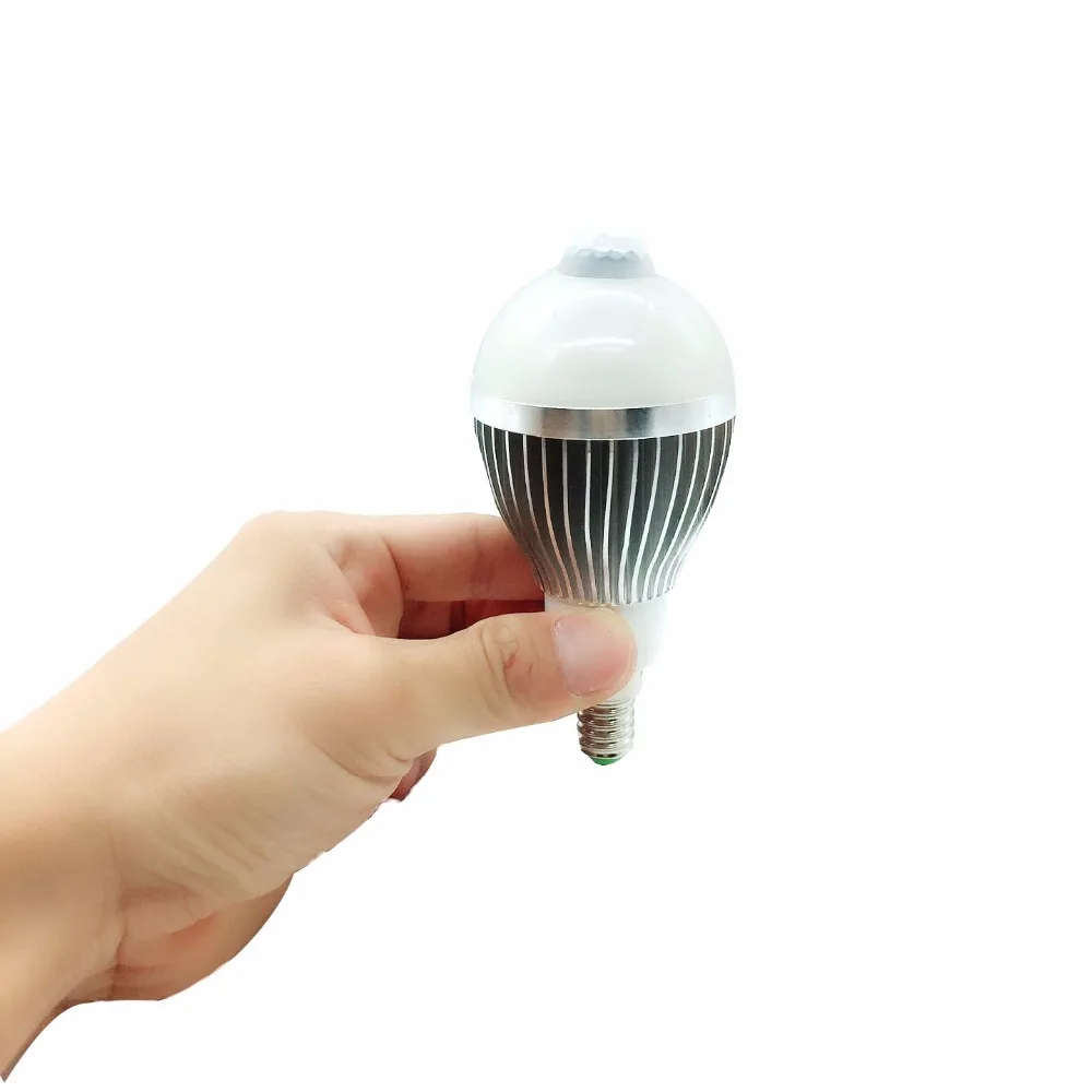 Светодиодная энергосберегающая лампа E14 2835 SMD 5 Вт 7 9 с датчиком движения PIR