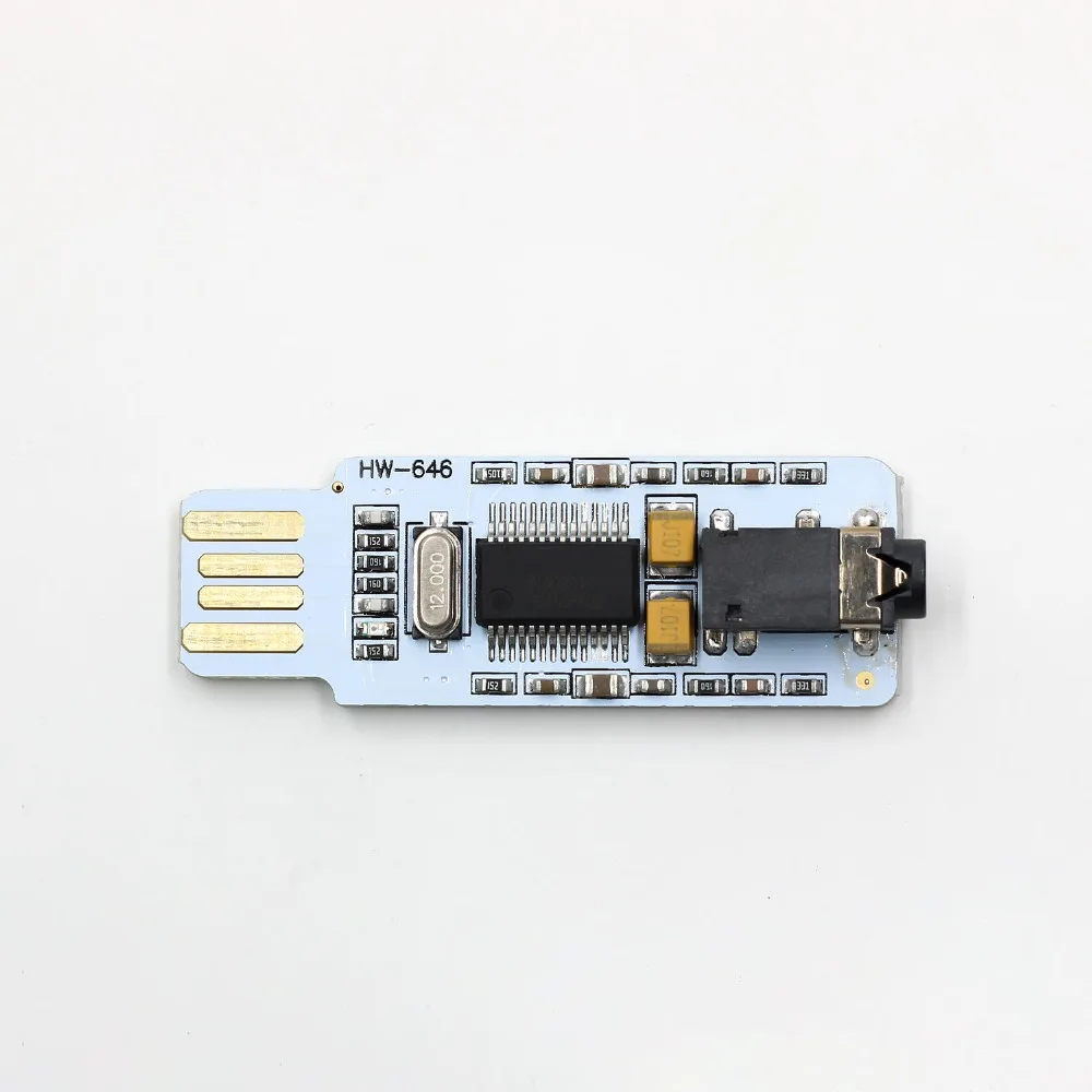 Мини PCM2704 USB Аудио Звуковая карта DAC декодер плата Бесплатный диск для ПК