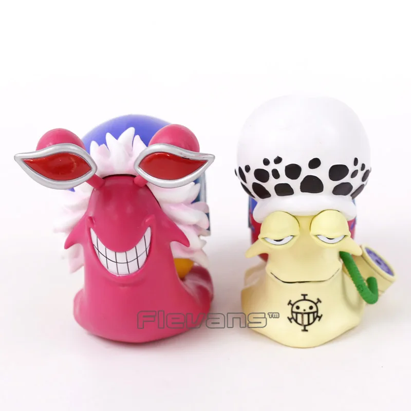 ПВХ Фигурки Trafalgar Law + Doflamingo Den Mushi Telephone коллекционные модели игрушек 2 шт./компл. 11