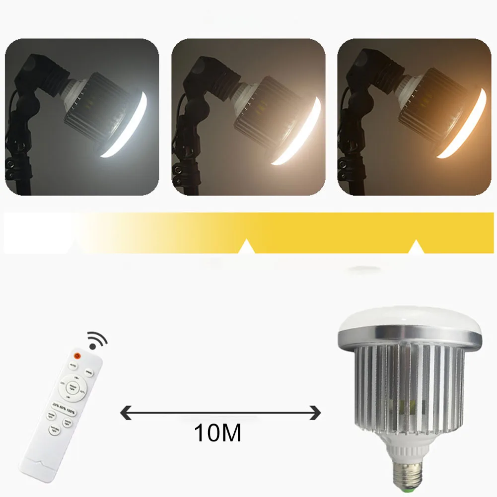 Adjustable Dimming Camera Photo Smartphone Bulb Studio Led Remote Control Three Color Temperature Photography Professional Video |