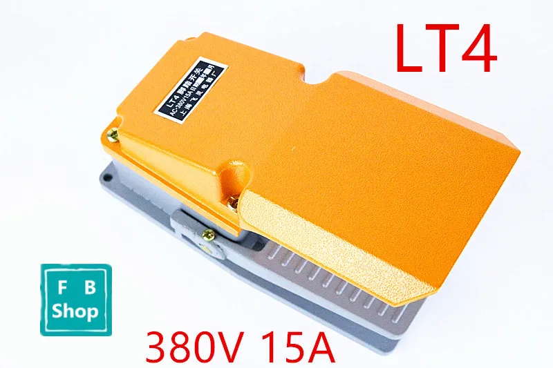 1 шт. LT4 380V 5A желтый станок ножной переключатель серебряные контакты