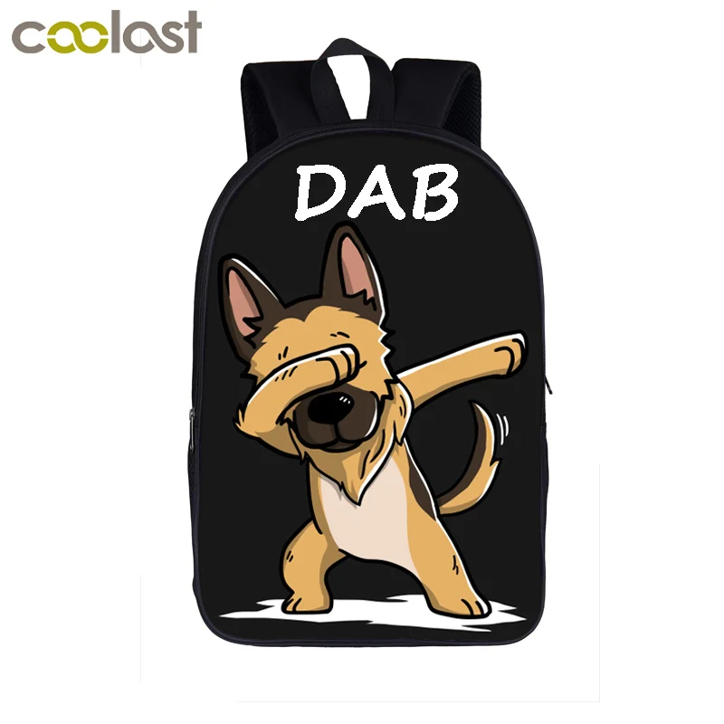 Dab Puppy Шиба ину рюкзак для детей школьные сумки Dab Panda рюкзак для подростков девочек и мальчиков рюкзак для ноутбука сумка для книг - Цвет: 16cunShiba Inu07