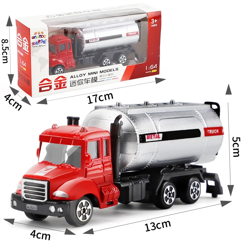1:64 Mini Toys Cars Model Alloy Plastic Diecasts Engineering Car Display Stand Gift For Kids Children |