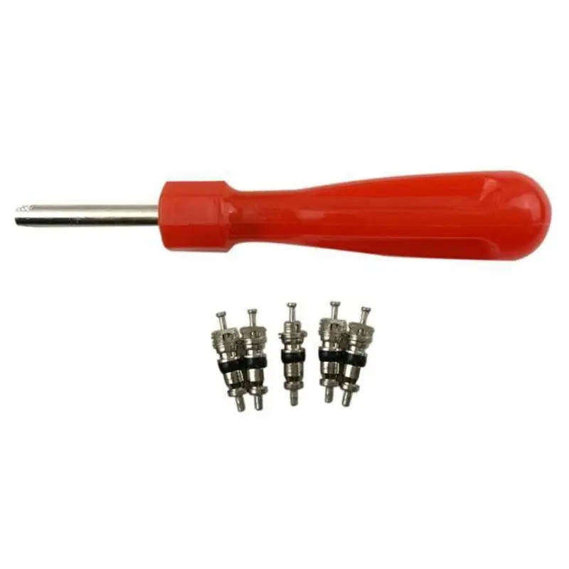 

Tool Demonte Valve Tire + 5 Valve for Car Bike Motorcycle