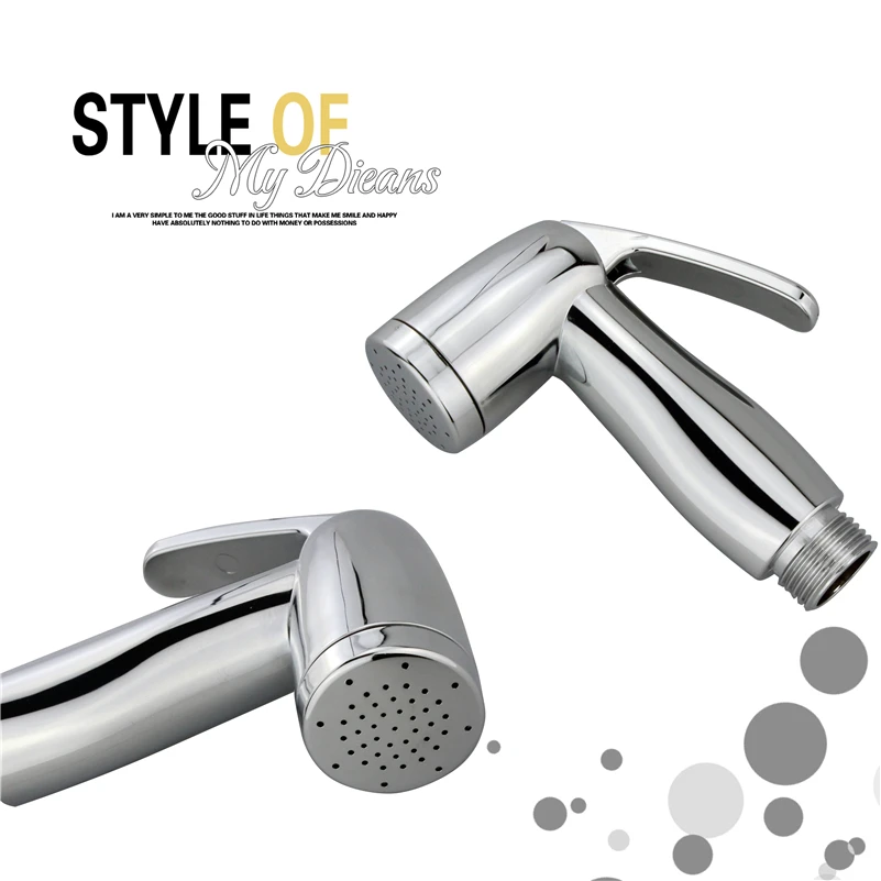 Ручной биде для туалета с одним путем подачи воды, смеситель для фонтанчика в ванной комнате, душевая головка-распылитель, насадка для замены выдвижной кухонной форсунки, хромированная.