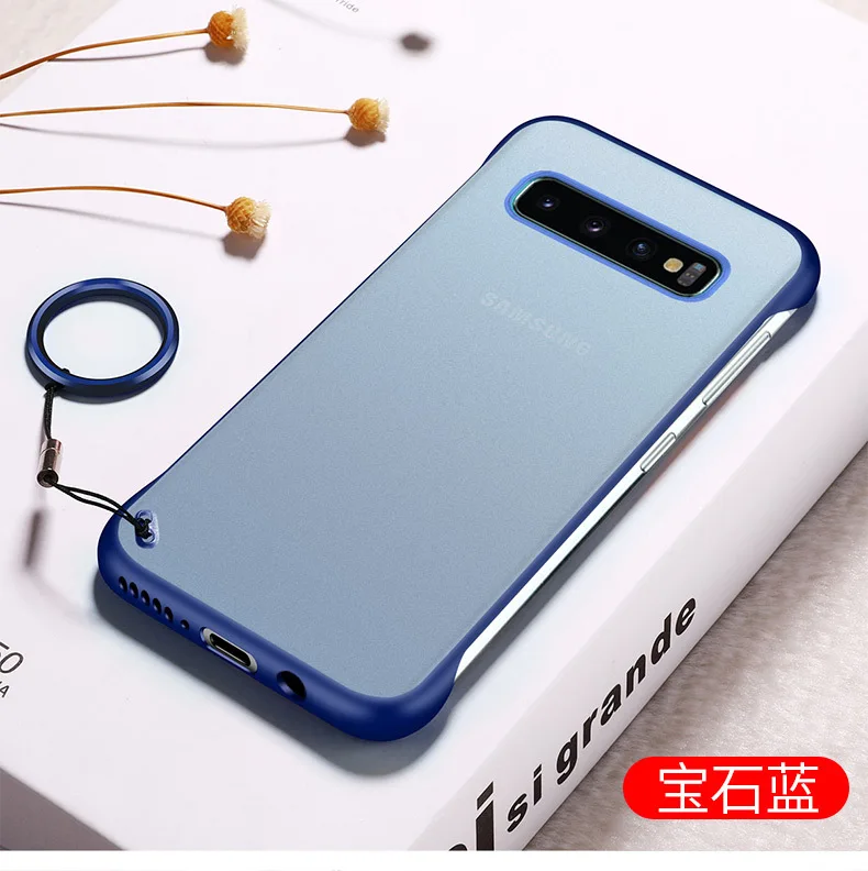Sam S10 plus матовый чехол для телефона жесткая задняя крышка samsung Galaxy простой
