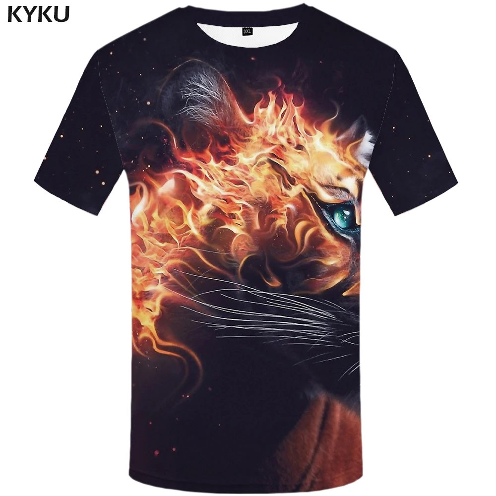 3d футболка череп Для мужчин пламени рубашка принт на военную тематику с Косплэй