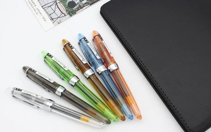 1 шт./лот Jinhao прозрачная гелевая ручка серебристая клипса хорошее качество 0 5 мм