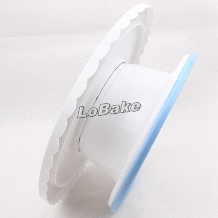 Красивая пластиковая вращающаяся подставка для украшения торта на платформе