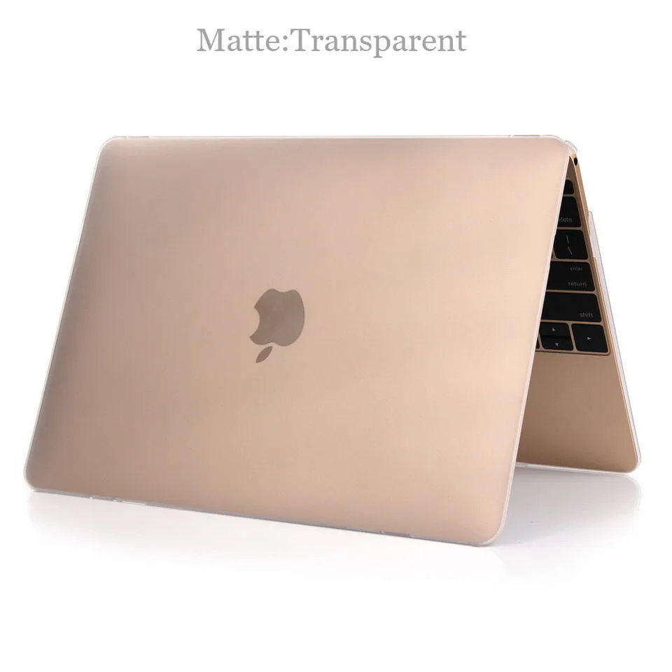 Matte transparent Для Apple macbook 12 дюймов модель A1534, ZVRUA Ультратонкий матовый/Кристальный чехол для ноутбука+ прозрачная крышка клавиатуры - Цвет: Matte transparent
