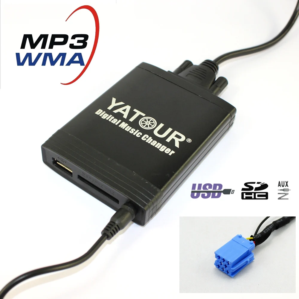 YATOUR цифровой CD Музыка Changer для Fiat Bravo Новый Браво Panda идея Punto 8 Булавки YT M06