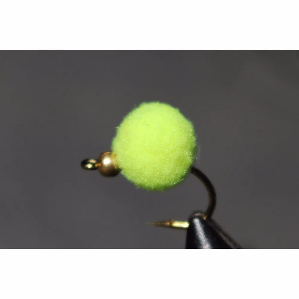 Tigofly 36 шт. УФ цвет флуоресцентные Chartreuse латунные Beadhead Egg Fly Glo Bug Рыболовные Мухи