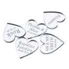 100 шт., декоративные украшения для свадебного стола, в виде сердца