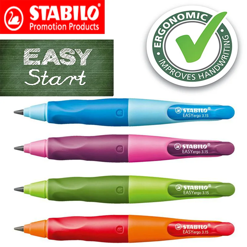 Автоматический карандаш Stabilo EASYergo 3 15 мм с левой/правой рукой|mechanical pencil|automatic