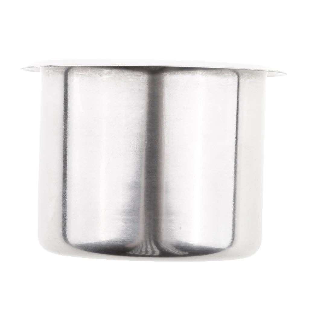 

Pack of 4 Stainless Steel Poker Table Cup Holder Inserts For Car Boat Truck Marine - 68x55mm