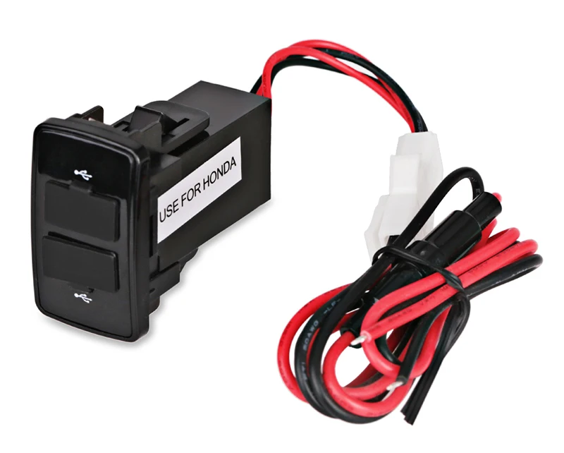 FISHBERG для Mazda Honda Suzuki Mitsubishi Dual USB зарядное устройство dapter мощность 5 В 2.1A автомобильное двойное USB зарядное устройство разъем интерфейс зарядки