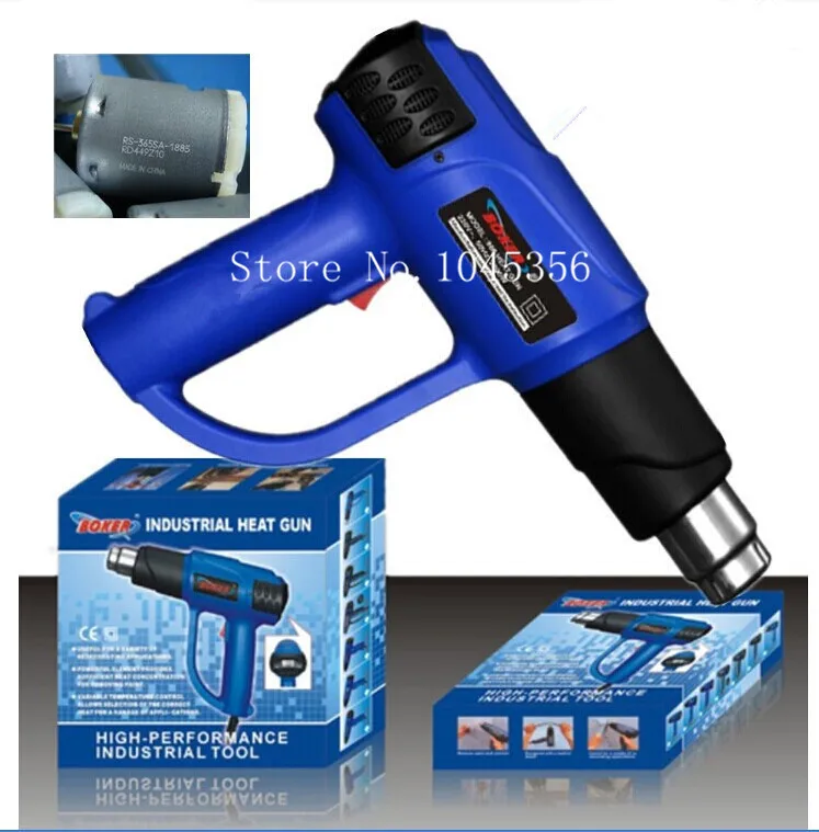 Тепловой пистолет с цифровым дисплеем 2000 Вт 4 насадки|heat gun|heat gun 2000wheat digital |