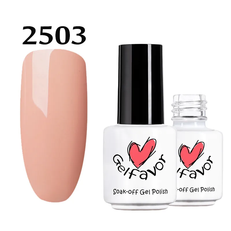 Гель-лак для ногтей, 1 шт., телесный, розовый цвет, серия, Гель-лак для ногтей, свежий стиль, Гель-лак, замачиваемый, УФ светодиодный, стойкий лак для ногтей - Цвет: 2503