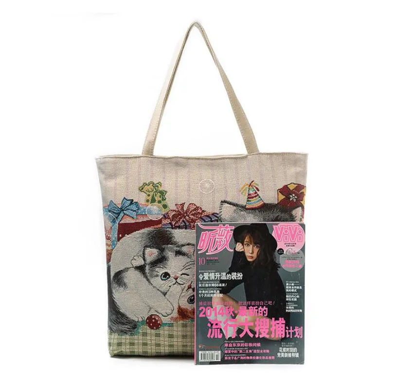 2018 New Printed Canvas Tote Female Single Shopping Bags Large Capacity Women Beach Casual Feminina Shoulder | Багаж и сумки