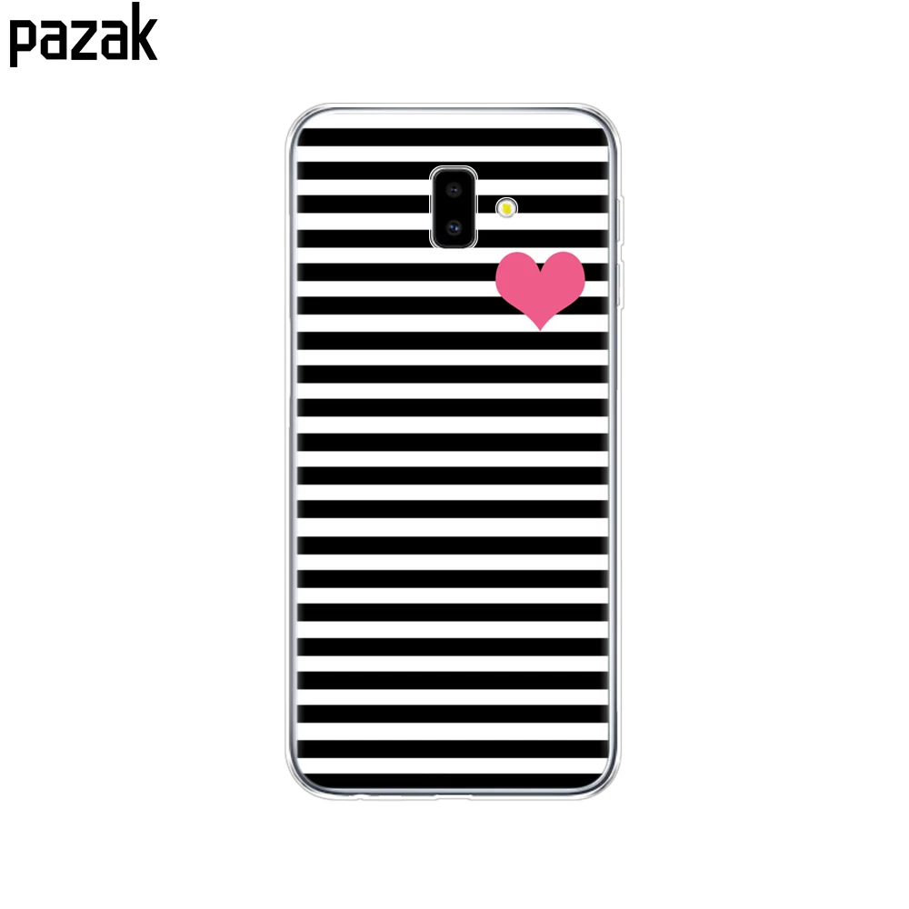 Для samsung J6 J6+ чехол coque мягкий чехол из термополиуретана и силикона для samsung Galaxy J6Plus J 6 Plus J610 J610F Capas противоударный