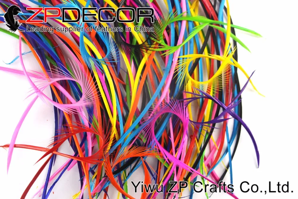 Zpdecor 1000 шт./лот 20 25 см (8 10 дюймов) рука Выберите Премиум яркие colorfu большой био перья