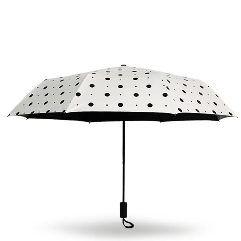 New spotted woman's Three-folding umbrellas for rain and sun portable pocket umbrella UV protection windproof tour gift | Дом и сад
