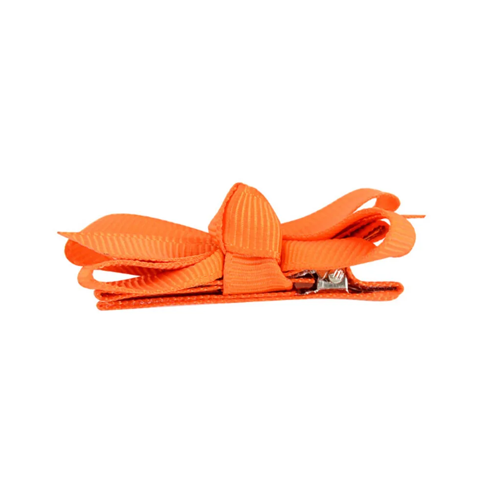 20 шт подарки Дети Grosgrain шпильки ленточный бантик зажимы девушка волос бант зажим