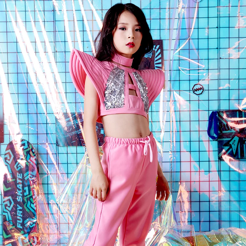 Новые Детские джазовые танцевальные костюмы и для девочек в стиле хип хоп