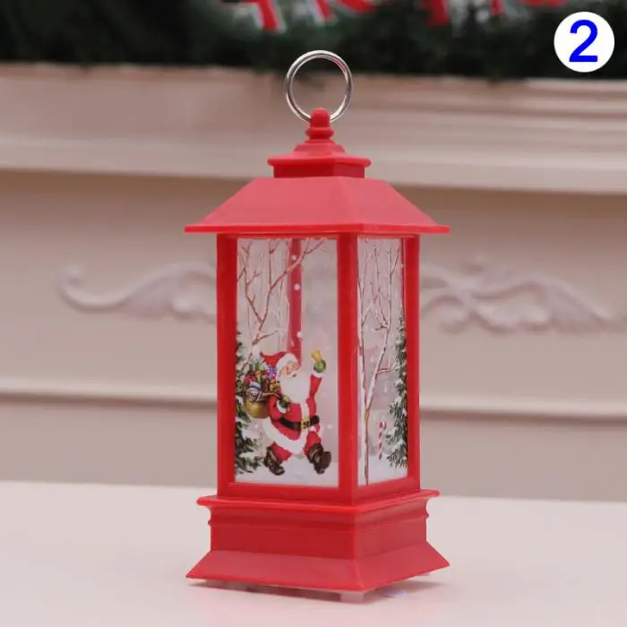 Christmas Candlestick Lantern Light Candle Holder Lamp Bulb Home Party Decor MYDING