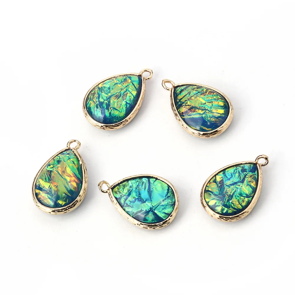 DoreenBeads Подвеска из меди и смолы AB радужного цвета Подвески Аврора боролис