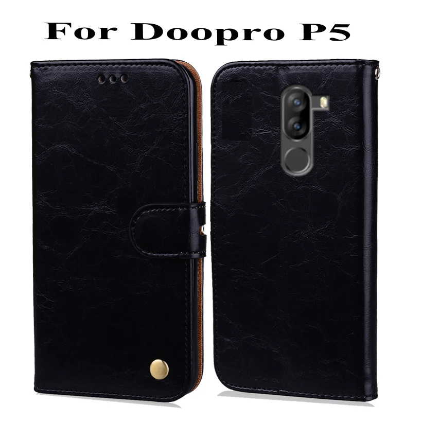 Для Doopro P5 Pro Чехол с откидной крышкой из искусственной кожи чехол-кошелек для