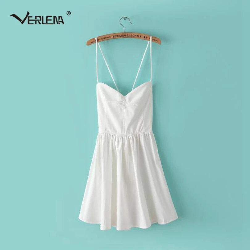 Verlena 2019 крутой сексуальный сарафан с открытой спиной белое пляжное летнее платье