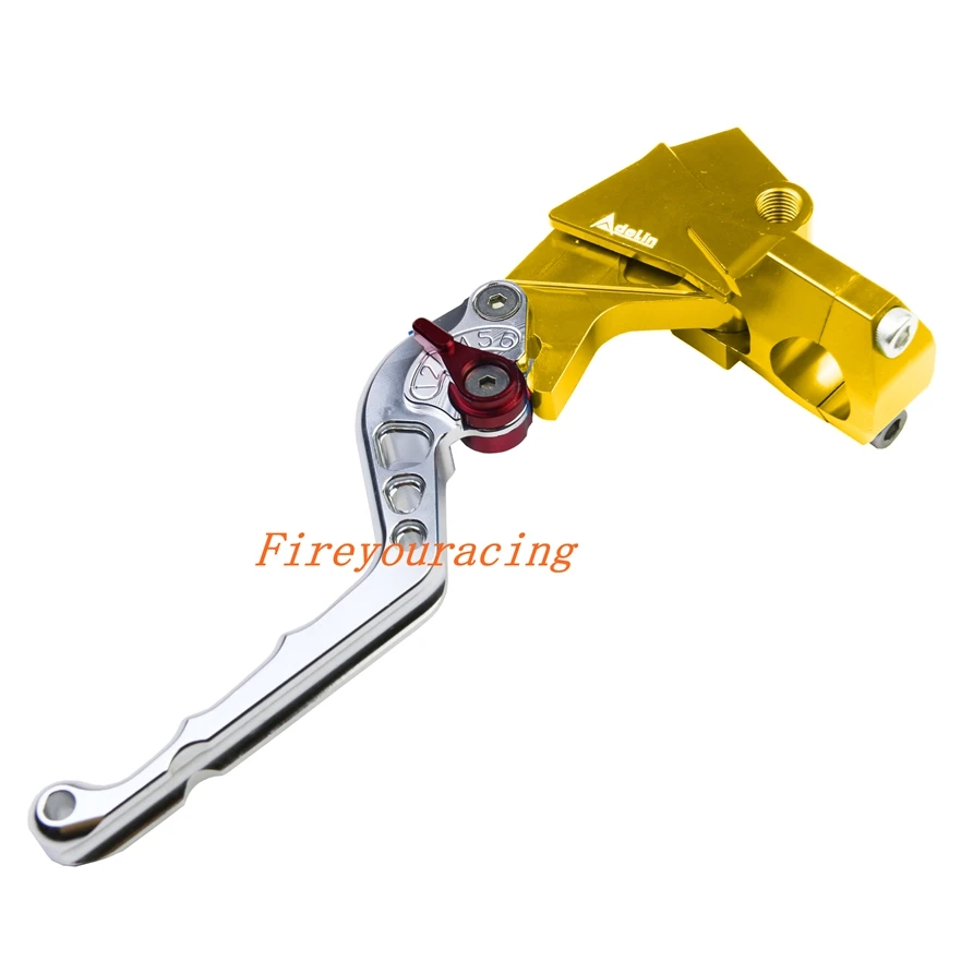 Left Clutch golden Adelin рычаг руль гидравлический клатч главный цилиндр тормозного насоса moto rcycle Racing moto универсальный для Yamaha Kawasaki Suzuki - Цвет: Left Clutch golden