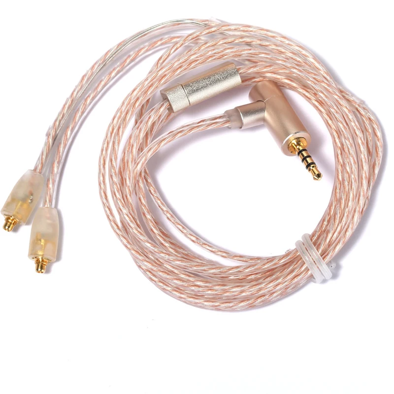 2 5 мм Баланс кабель MMCX для Shure SE215 SE535 SE425 SE846 UE900 8 акций с серебряным Медь смешанные 4