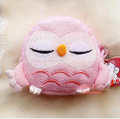 light pink M207 милый женский кошелек милая сова кондитерский цвет Zero кошелек тканевый Кошелек для монет Холщовая Сумка Женская Студенческая Подарочная сумка - Цвет: light pink