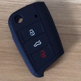Силиконовый чехол для автомобильного ключа Volkswagen new polo lamando golf 7 R gti gtd skoda octavia RS A7 ключи защитные