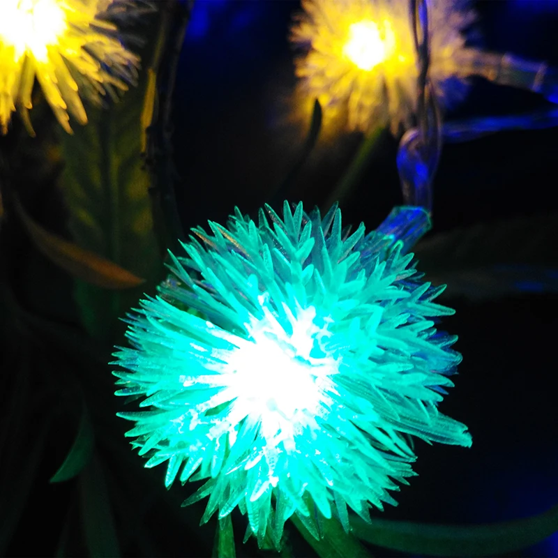 YIYANG Snowball RGB светодиодная гирлянда снежные хлопья огни батарея Вечеринка