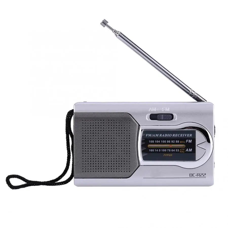 Мини Радио Портативный AM/FM радио с телескопической антенной радиоприемник Fm цифровое радио двухдиапазонный BC-R21 BC-R20 Встроенный динамик