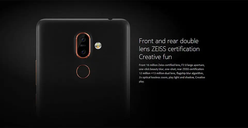 Мобильный телефон Nokia 7 Plus 4 ГБ/6 Гб ПЗУ 64G 6,0 ''FHD 2160*1080 Восьмиядерный мобильный телефон Snapdragon 660 3800 мАч 4G LTE NFC Смартфон