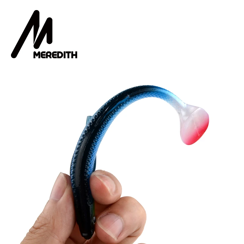 MEREDITH 4,7" Bleak Paddle Tail 14,5 г 4 шт 120 мм мягкие приманки для рыбалки 3D глаза T Tail искусственные приманки пластиковые приманки для ловли щуки