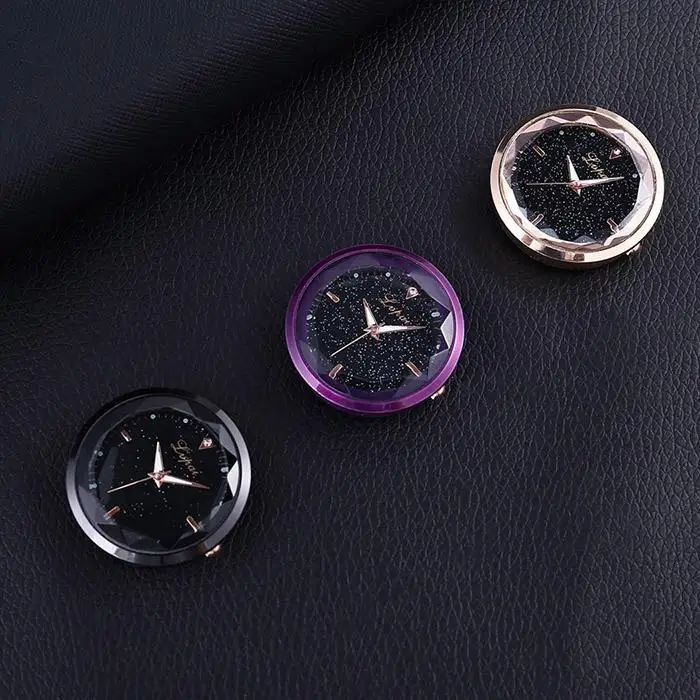 Car Decoration Electronic Meter Clock Timepiece Auto Interior Ornament Automobiles Sticker Watch In Accessories | Автомобили и