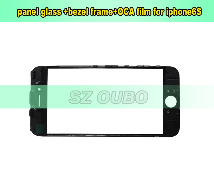 Оригинал Холодного Отжима Переднее Стекло Объектива Рамка С ОСА Фильм Для iPhone 6 s