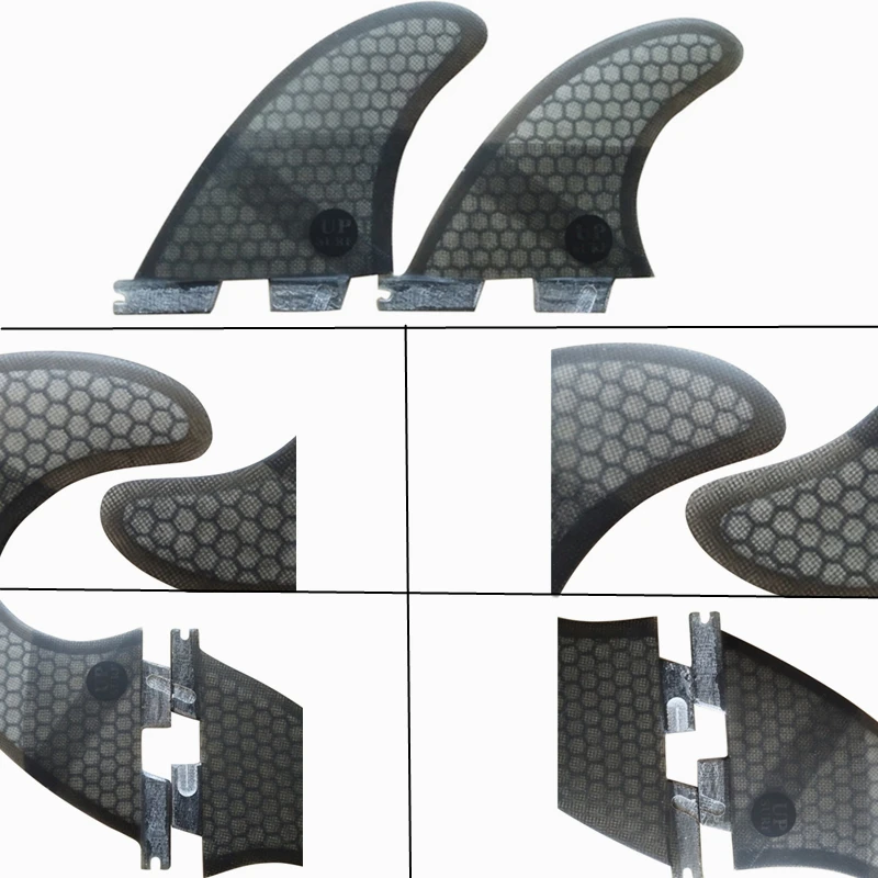 Набор плавников для серфинга FCSII K2.1 Quilhas Honeycomb плавники из стекловолокна Quad fin Набор плавников для серфинга FCS2 4 цвета