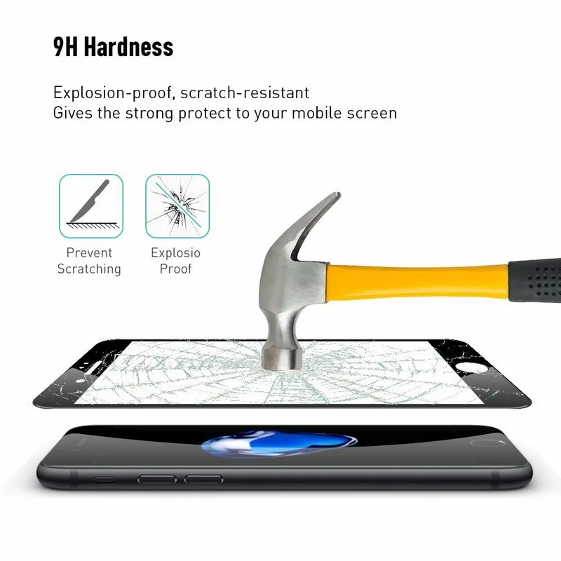 Защитная пленка Ascromy для iPhone 7 4d изогнутая полноэкранная защитная из закаленного