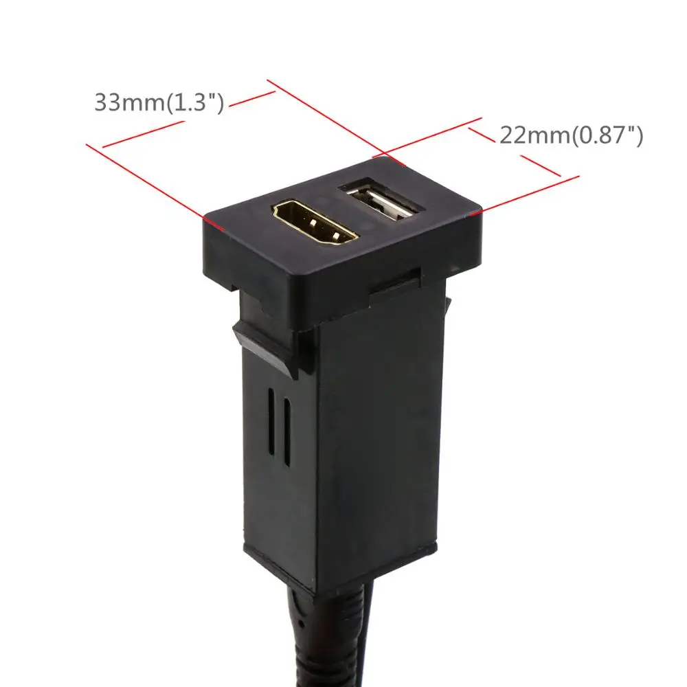 Автомобильное быстрое зарядное устройство USB QC3.0 с разъемом HDMI для TOYOTA Camry Corolla Yaris