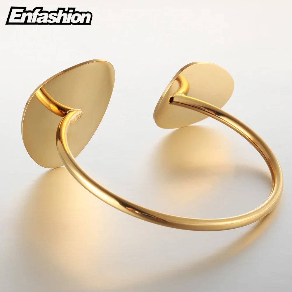 Женский Браслет манжета с лепестками цветов из нержавеющей стали|bangle bracelet|steel bangle