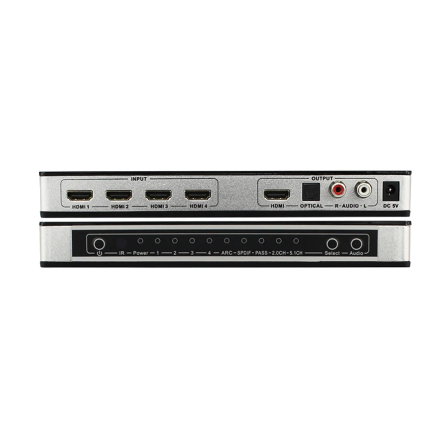 Новый выключатель HDMI 2 0 4x1 4 в 1 выход с аудио экстрактором Toslink/SPDIF RCA поддержка 4K x 2K