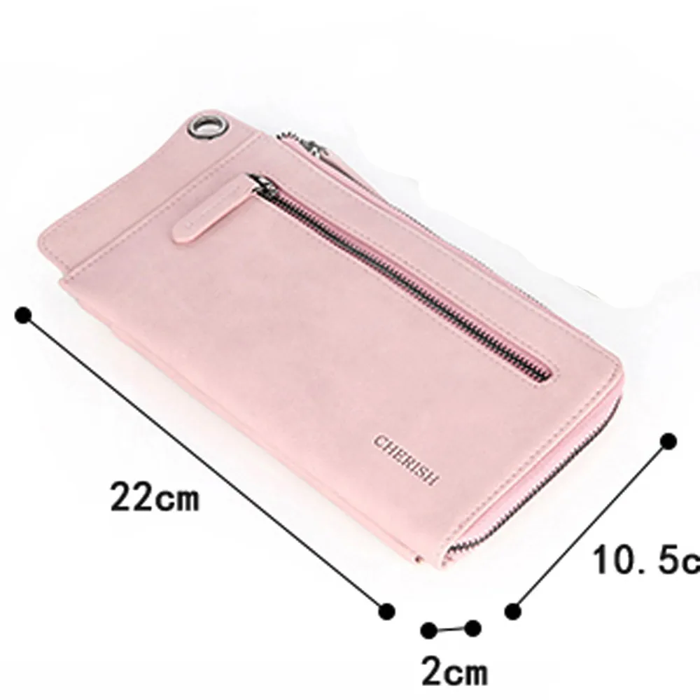 Женский кошелек из искусственной кожи Aelicy длинный однотонный 2020|purse long|women fashion