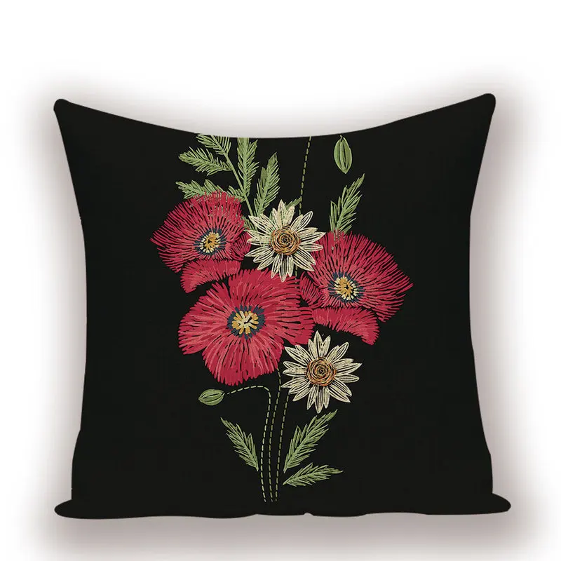 Осенние украшения для дома ночник птицы Цветочная подушка индивидуальный чехол